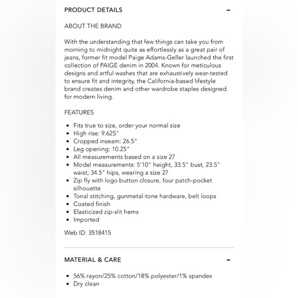 PAIGE Mayslie LUX coated cropped jogger - Picture 7 of 7